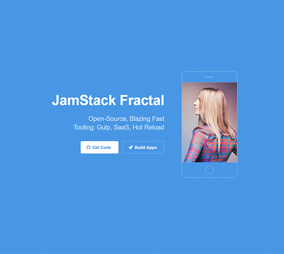 Open-source JAMstack app with HTML5Up Landed design - provided by AppSeed.